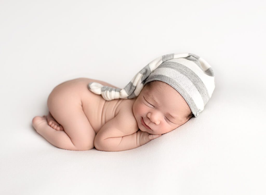 Warm and inviting atmosphere for newborn photography in Royal Palm Beach, Florida.